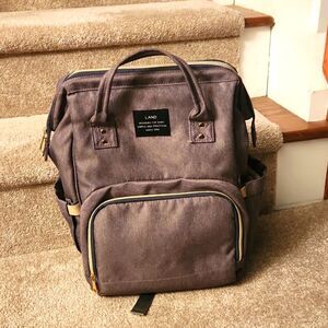 Land Taupe Gray Baby Bag Backpack